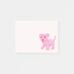 Pink Puppy Post-it Notes