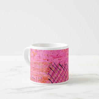 Pink Purple Abstract Painting Espresso Cup