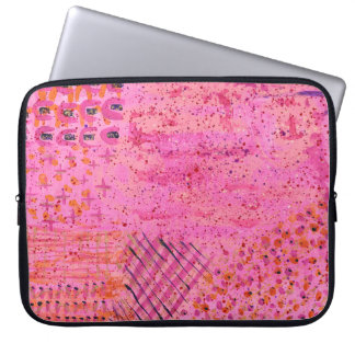 Pink Purple Abstract Painting Laptop Sleeve