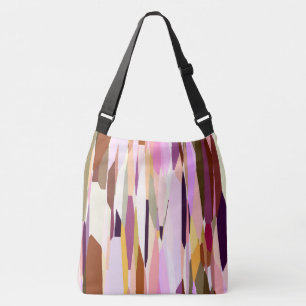 Pink, Purple and Orange abstract Crossbody Bag