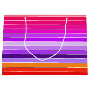 Pink, Purple and Orange Large Gift Bag