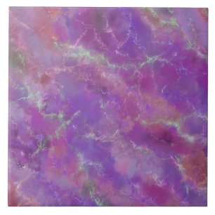 Pink, Purple And Silver Marble Ceramic Tile