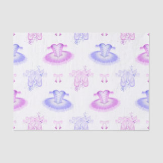 Pink & Purple Ballet Birthday Tutu & Pointe Shoes Tissue Paper