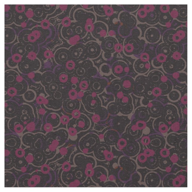 pink purple black abstract geometric fabric (Close Up)