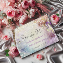 Pink Purple Blue Fairy Lights Boho Forest Wedding