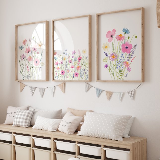 Pink Purple Blue Wildflowers Nursery (Creator Uploaded)