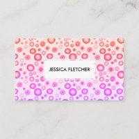 Pink Purple Bubbles Minimalist Cool Circle Pattern