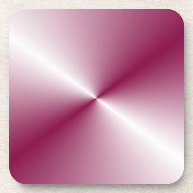 Pink Purple Colour Elegant Blank Custom Template Coaster (Front)
