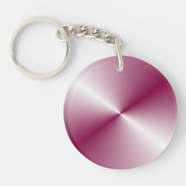 Pink Purple Colour Elegant Blank Template Custom Key Ring (Front)