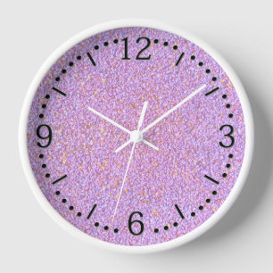 Pink-purple crumb clock