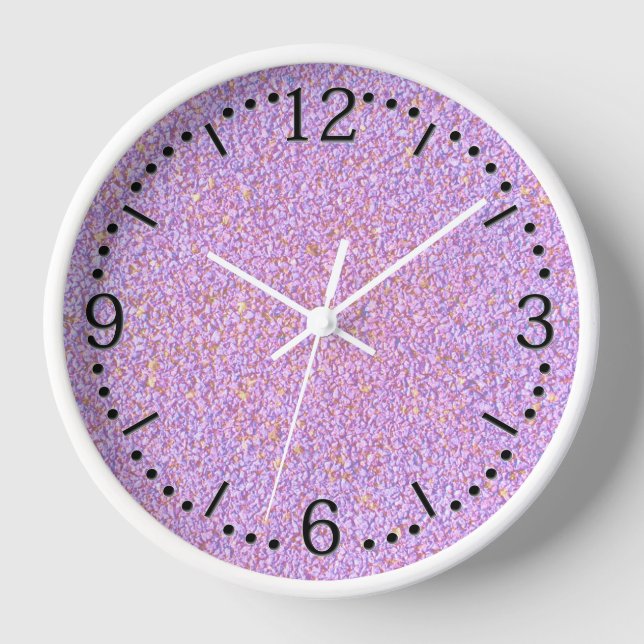Pink-purple crumb clock (Front)
