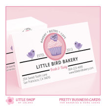 Pink Purple Cupcake Customisable Bakery