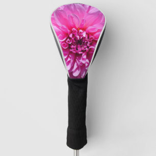 Pink Purple Dahlia Flower  Golf Head Cover