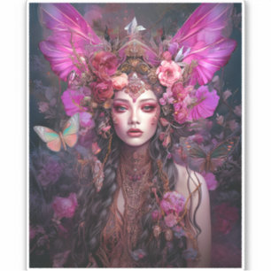 Pink Purple Fairy Queen Fantasy Art
