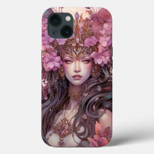 Pink Purple Fairy Queen Fantasy Art iPhone 13 Case