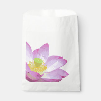 Pink purple flower favor bag