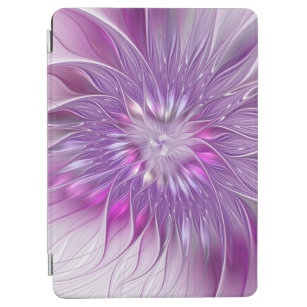 Pink Purple Flower Passion Abstract Fractal Art iPad Air Cover
