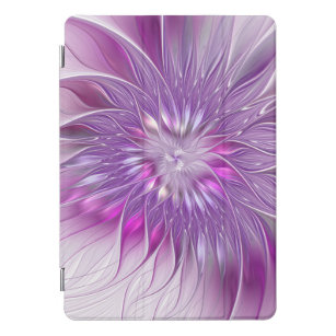 Pink Purple Flower Passion Abstract Fractal Art iPad Pro Cover