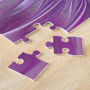 Pink Purple Flower Passion Abstract Fractal Art Jigsaw Puzzle
