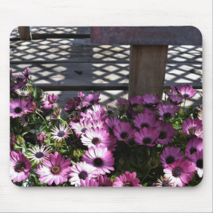 Pink Purple Flowers Mouse Pad