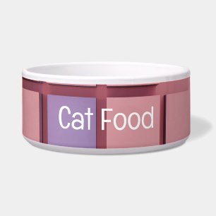 Pink & Purple Geometric 3D Pet Bowl