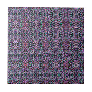 Pink Purple Geometric Tile