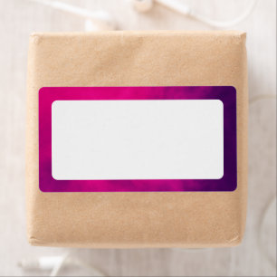 Pink Purple Gradient Border Labels – Customisable