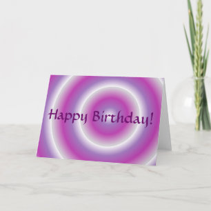 "Pink & Purple" Greeting Card