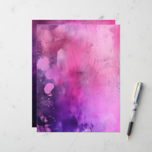 Pink & Purple Grungy Background Scrapbook Paper