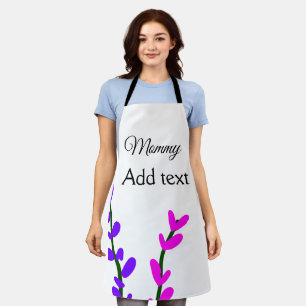 Pink purple lavender mummy mother's day mum gift apron