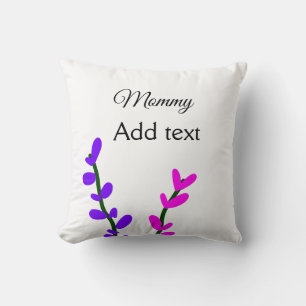 Pink purple lavender mummy mother's day mum gift cushion