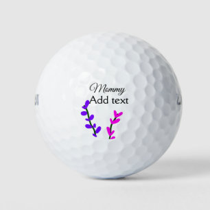 Pink purple lavender mummy mother's day mum gift golf balls