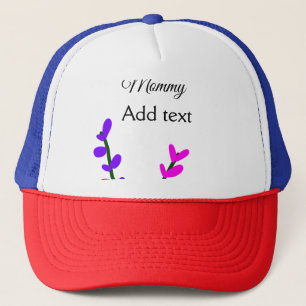 Pink purple lavender mummy mother's day mum gift trucker hat