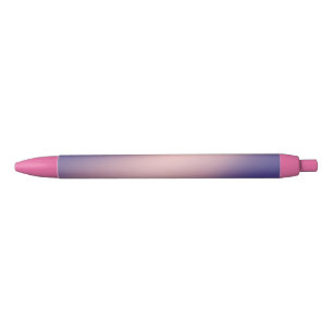 Pink Purple moonlight ombre effect Black Ink Pen