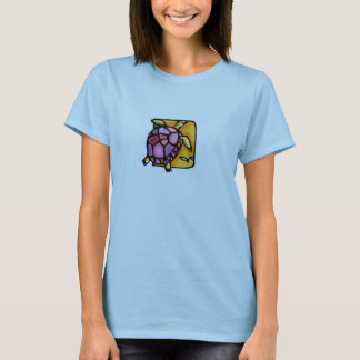 Pink & Purple mosaic style Turtle Tee