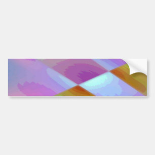 Pink Purple multicolored abstract pattern editable Bumper Sticker