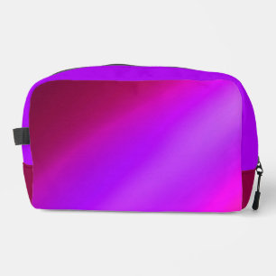 Pink Purple ombre moonlight Double Stripe Dopp Kit