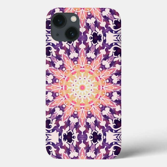 Pink Purple Orange Bluebell Sunshine Kaleidoscope Case-Mate iPhone Case (Back)