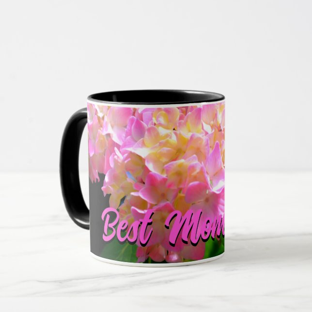 Pink purple orange hydrangeas Mother’s Day  Mug (Front Left)