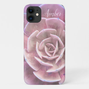Pink Purple Orchid Plant Floral Print Personalised iPhone 11 Case