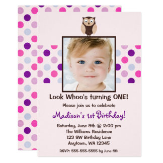 1st birthday girl invitations