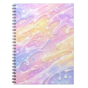 Pink & purple pastel colours AI art  Notebook