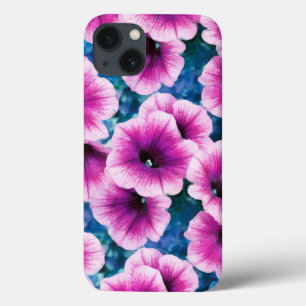 Pink & Purple Petunia Flowers  iPhone 13 Case