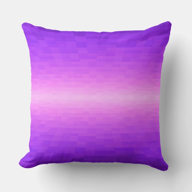 pink & purple | pixel square blocks planes | cushion (Front)