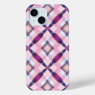 Pink & Purple Plaid Geometric Pattern Phone Case