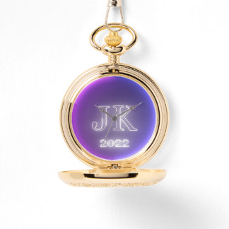 Pink Purple Pocket Watch