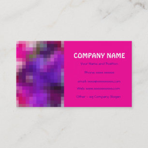 Pink, Purple, Royal Blue Business Card