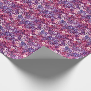 Pink & Purple Small Flowers Wrapping Paper