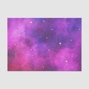Pink & Purple Space & Stars Faux Galaxy Tissue Paper