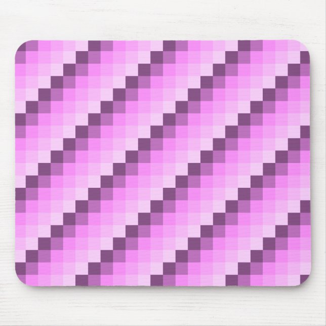 Pink & Purple Squares Mouse Pad (Front)